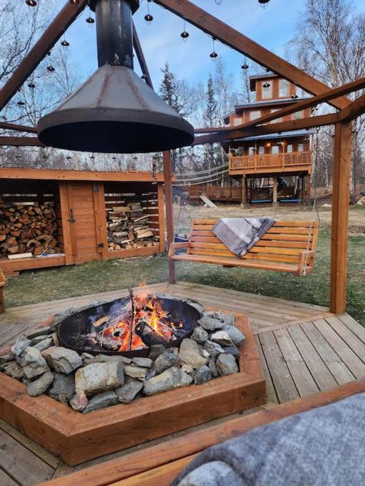 The Eagle'S Nest Treehouse Cabin Palmer Luaran gambar