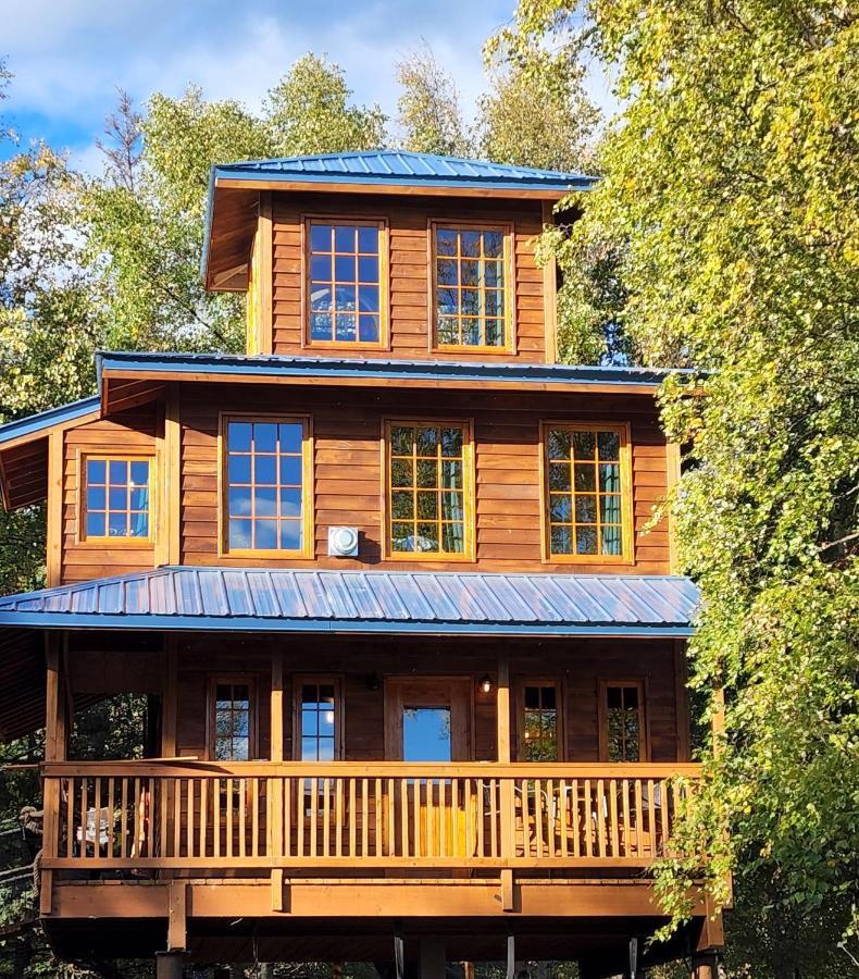 The Eagle'S Nest Treehouse Cabin Palmer Luaran gambar