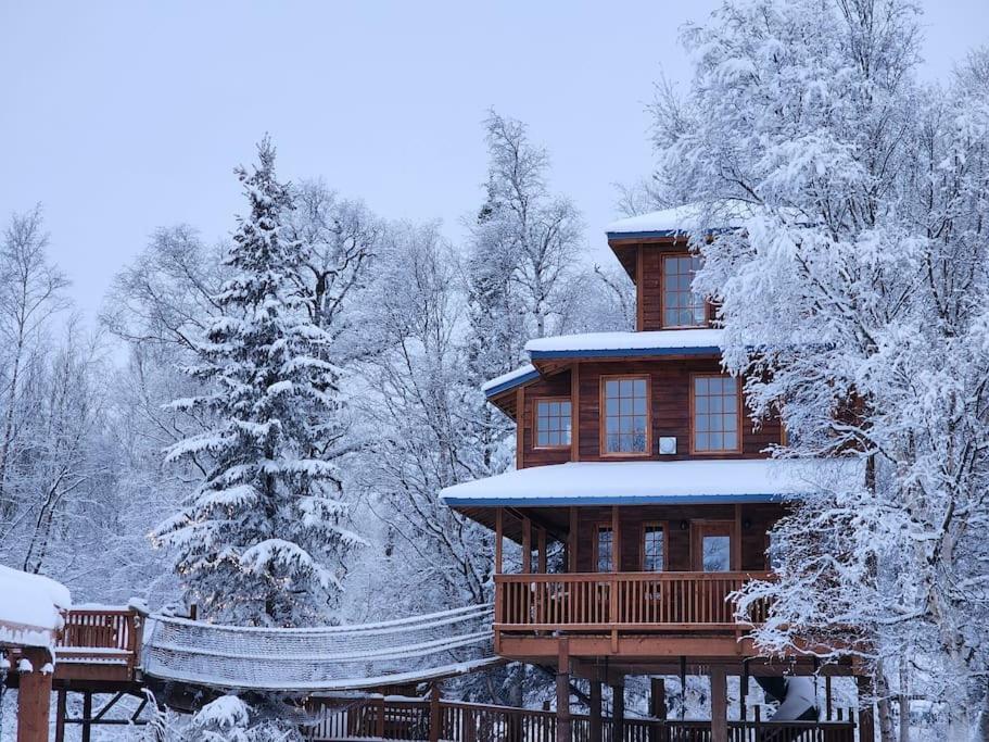 The Eagle'S Nest Treehouse Cabin Palmer Luaran gambar
