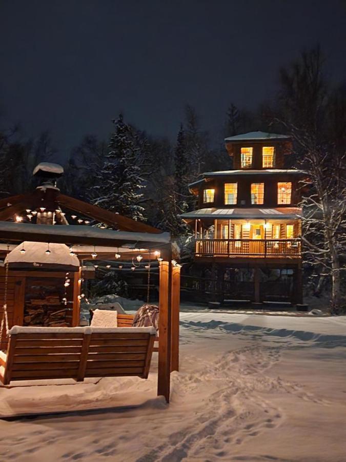 The Eagle'S Nest Treehouse Cabin Palmer Luaran gambar
